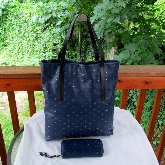 Jimmy Choo Handbags - Jimmy Choo Star Studded Pimlico Leather Colorblock Tote & Wallet